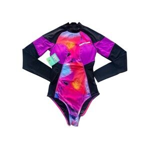 Sea-Doo Women's Small One Piece Rash Guard Swimsuit UV Protection Surfing  NWT